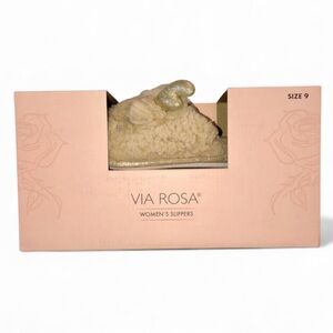 Via Rosa Women’s Slippers Furry Goat